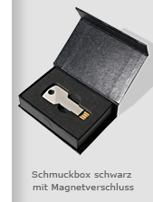 USB-Key, USB-Schlssel Kartonbox, Schmuckbox mit Magnetverschluss