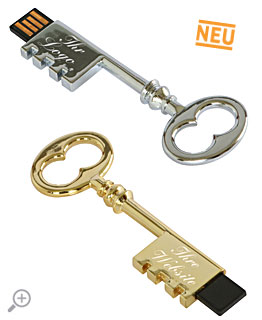 USB Schlssel in Silber