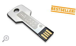 USB Schlssel in Silber