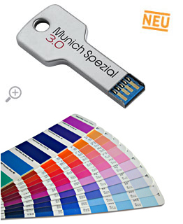 USB Schlssel in Silber